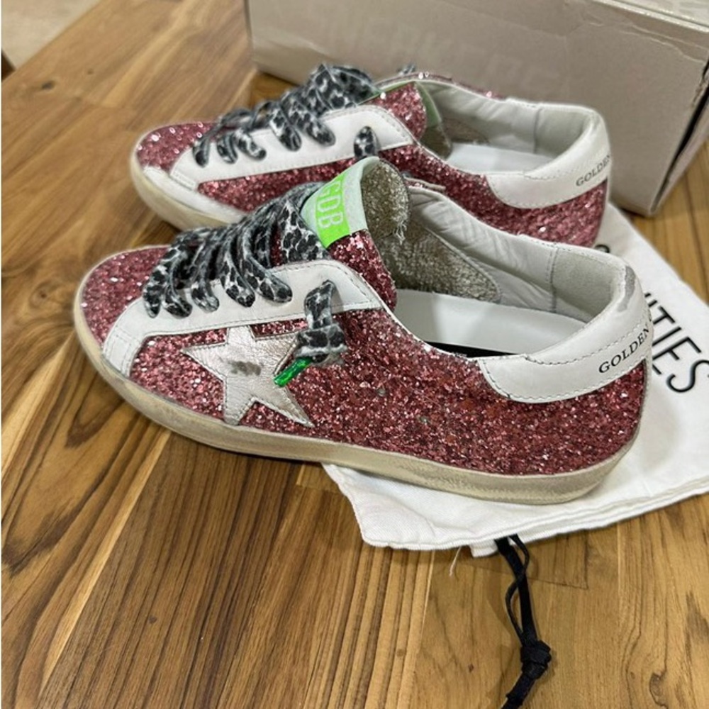 Golden Goose Super Star Glitter Sneakers